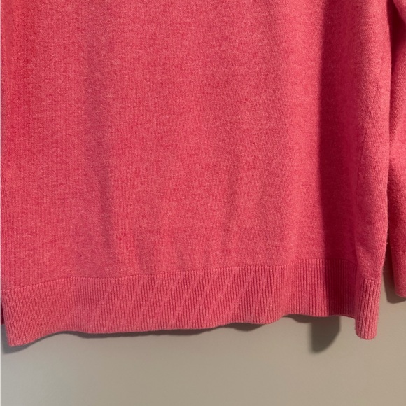 LOFT Wool blend Rose pink Women's Crew Neck long sleeve Sweater petite medium - Picture 4 of 10